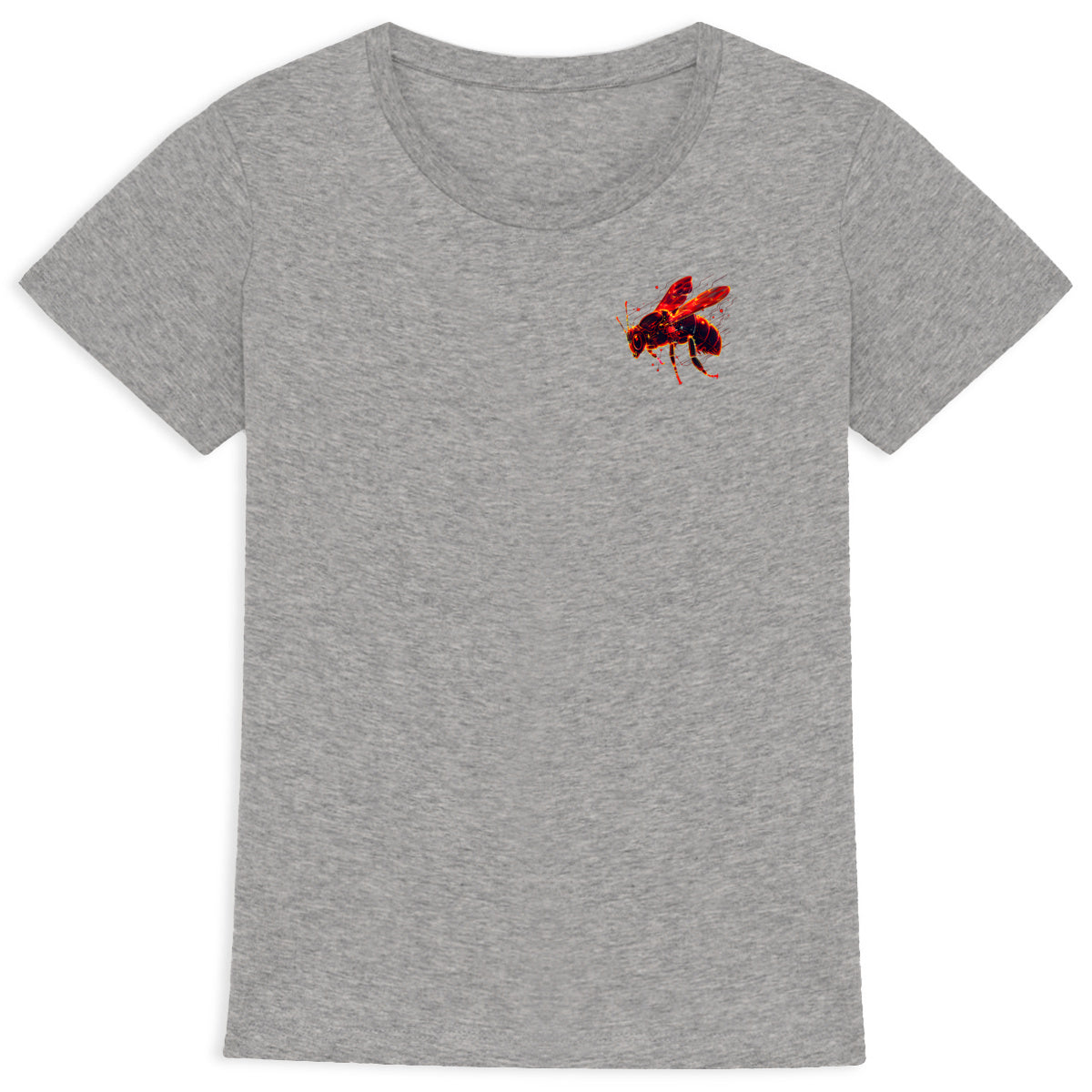 Eletronic Chip Red Bee 2 Logo T-shirt Femme à Col Rond