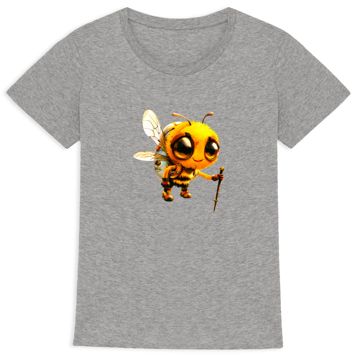 Hiking Bee 1 Front T-shirt Femme à Col Rond