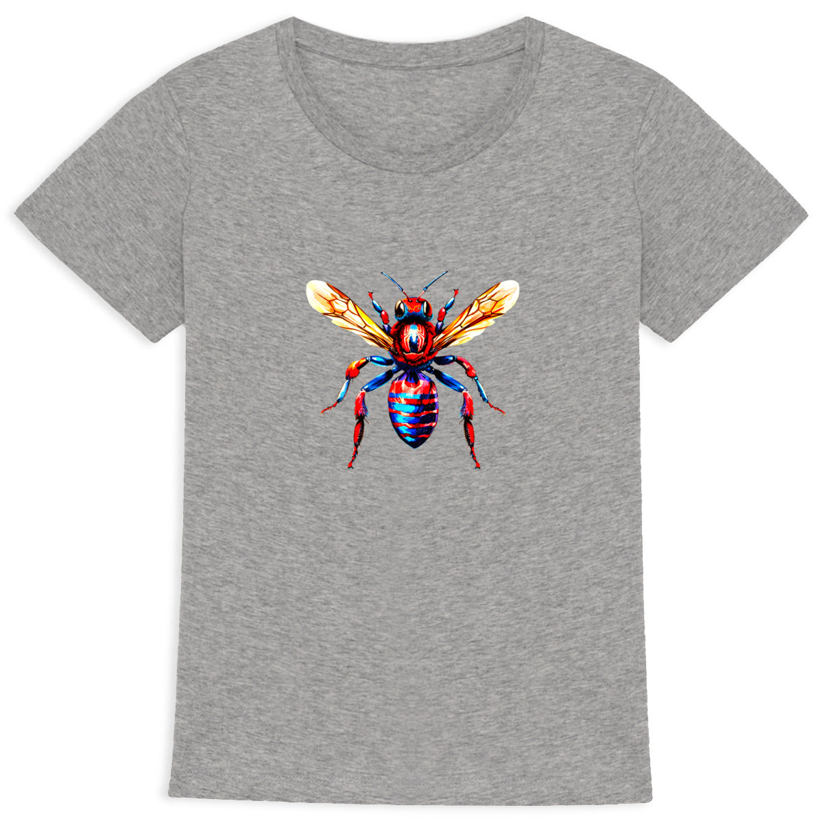 Spider Man Bee Front T-shirt Femme à Col Rond