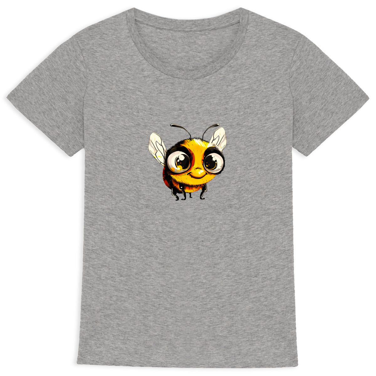 Cute Bee 2 Front T-shirt Femme à Col Rond