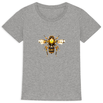 Bee Bolted 3 Front T-shirt Femme à Col Rond 