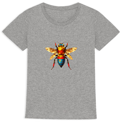 Wonder Woman Bee Front T-shirt Femme à Col Rond