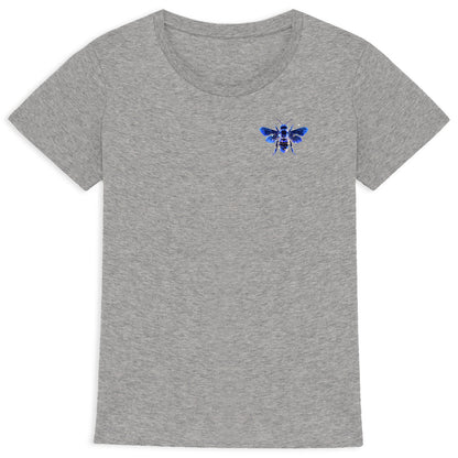 Celestial Blue Bee 1 Logo T-shirt Femme à Col Rond