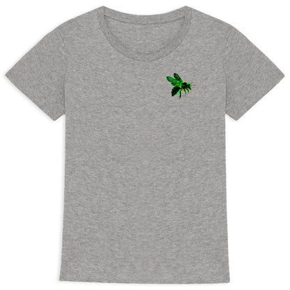 Celestial Green Bee 2 Logo T-shirt Femme à Col Rond