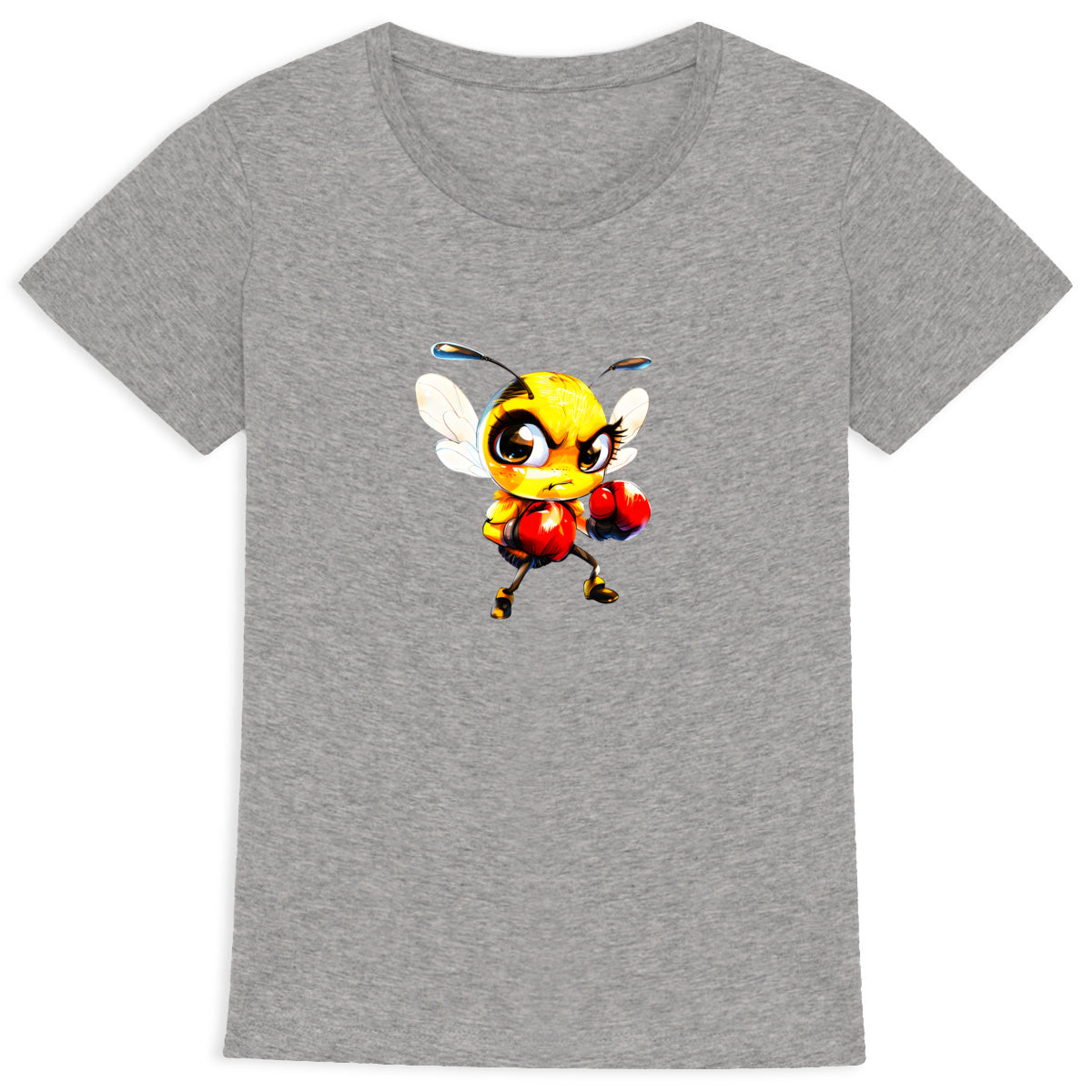 Boxing Bee 1 Front T-shirt Femme à Col Rond