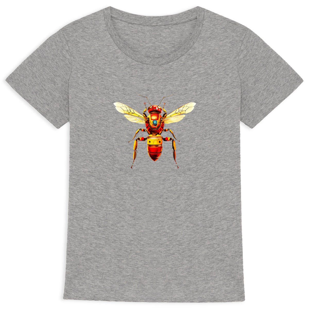 Iron Man Bee Front T-shirt Femme à Col Rond