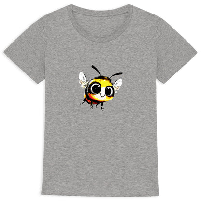 Cute Bee 1 Front T-shirt Femme à Col Rond