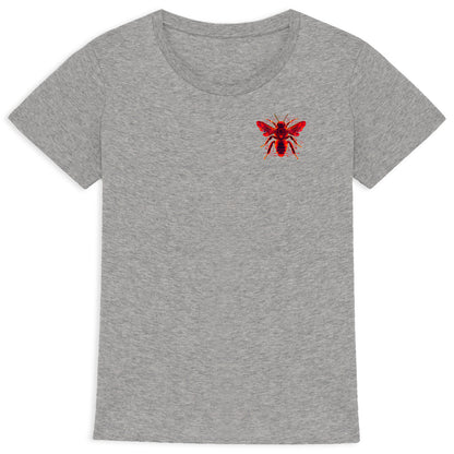 Eletronic Chip Red Bee 1 Logo T-shirt Femme à Col Rond