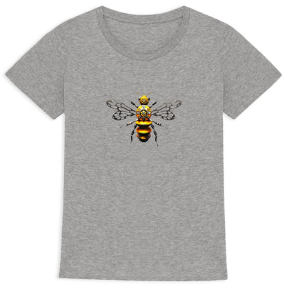 Bee Bolted 4 Front T-shirt Femme à Col Rond 