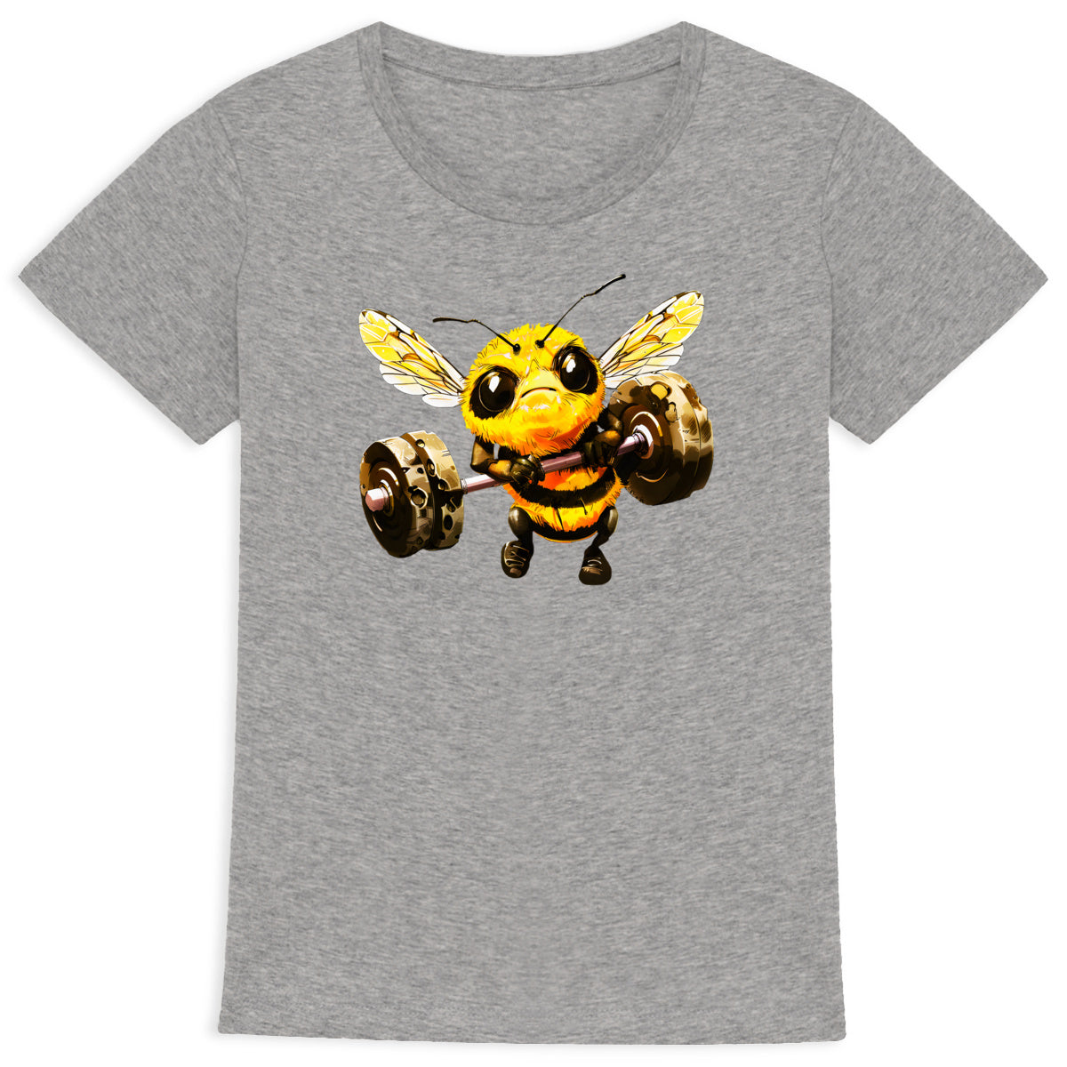 Bodybuild Bee 1 Front T-shirt Femme à Col Rond