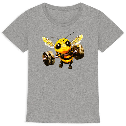 Bodybuild Bee 1 Front T-shirt Femme à Col Rond