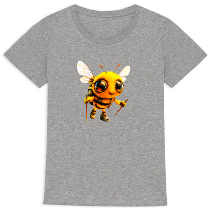 Hiking Bee 2 Front T-shirt Femme à Col Rond