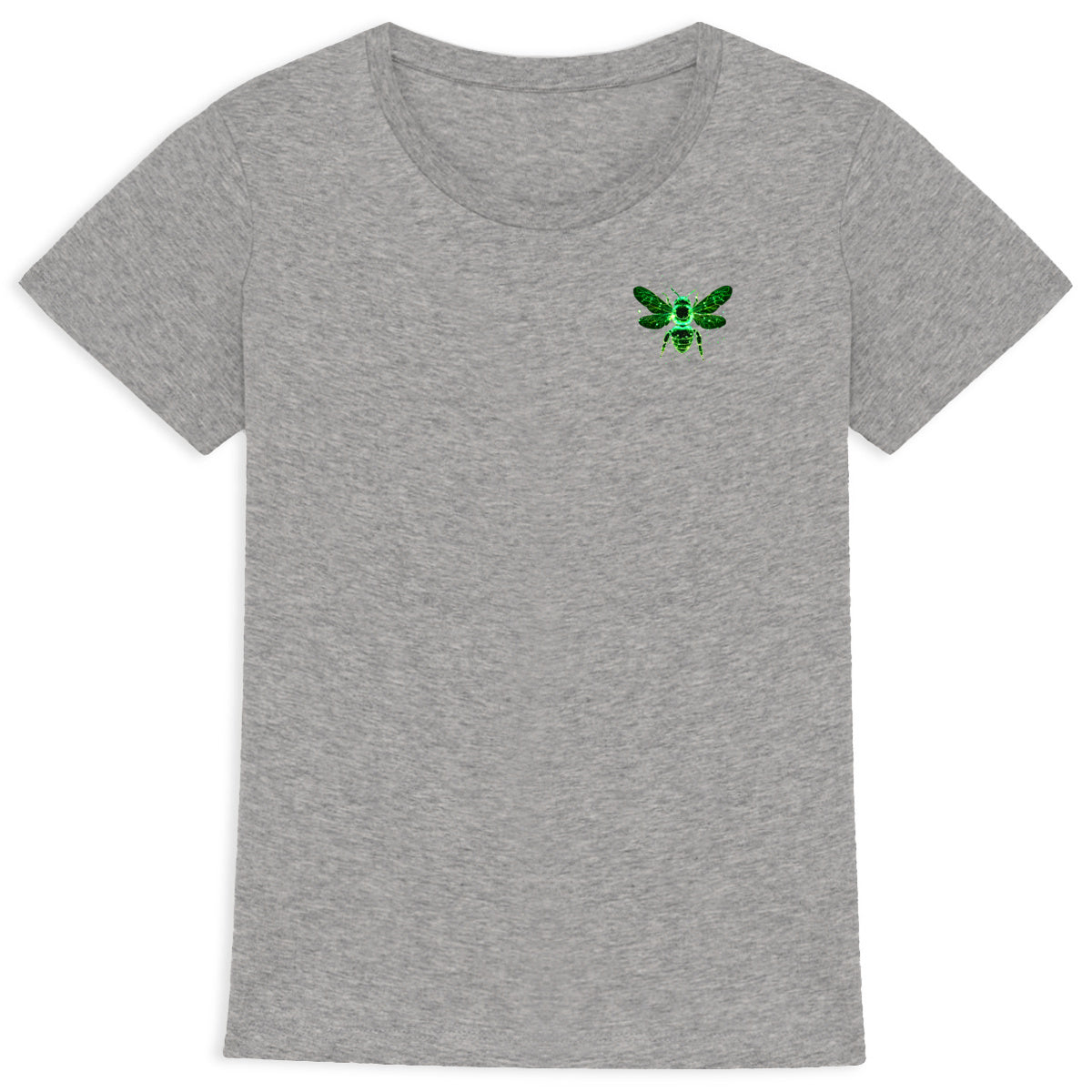 Celestial Green Bee 1 Logo T-shirt Femme à Col Rond