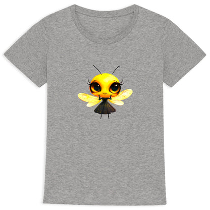 Dressed Up Bee 2 Front T-shirt Femme à Col Rond