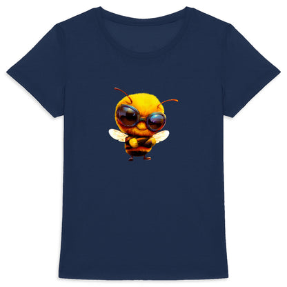 Cool Bee 2 Front T-shirt Femme à Col Rond