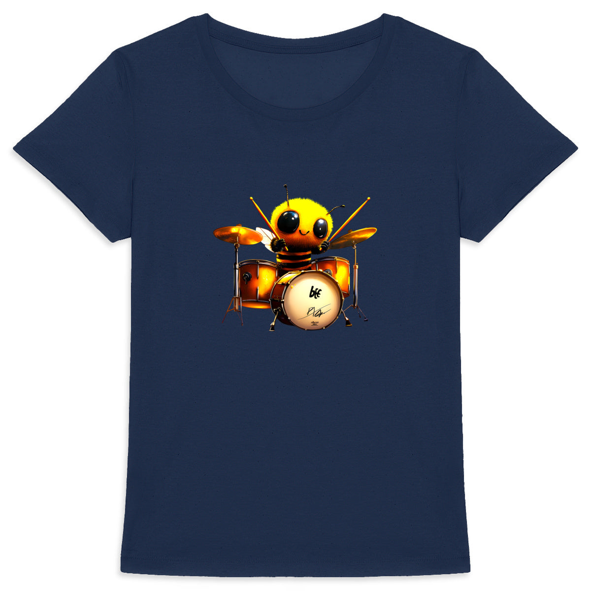 Battery Bee 1 Front T-shirt Femme à Col Rond