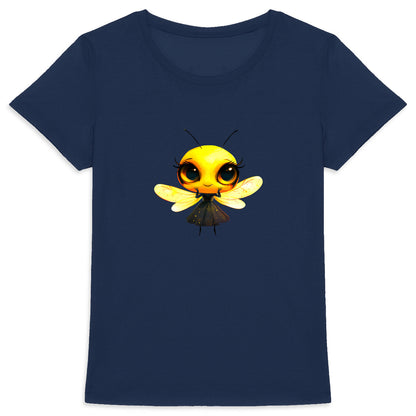 Dressed Up Bee 2 Front T-shirt Femme à Col Rond