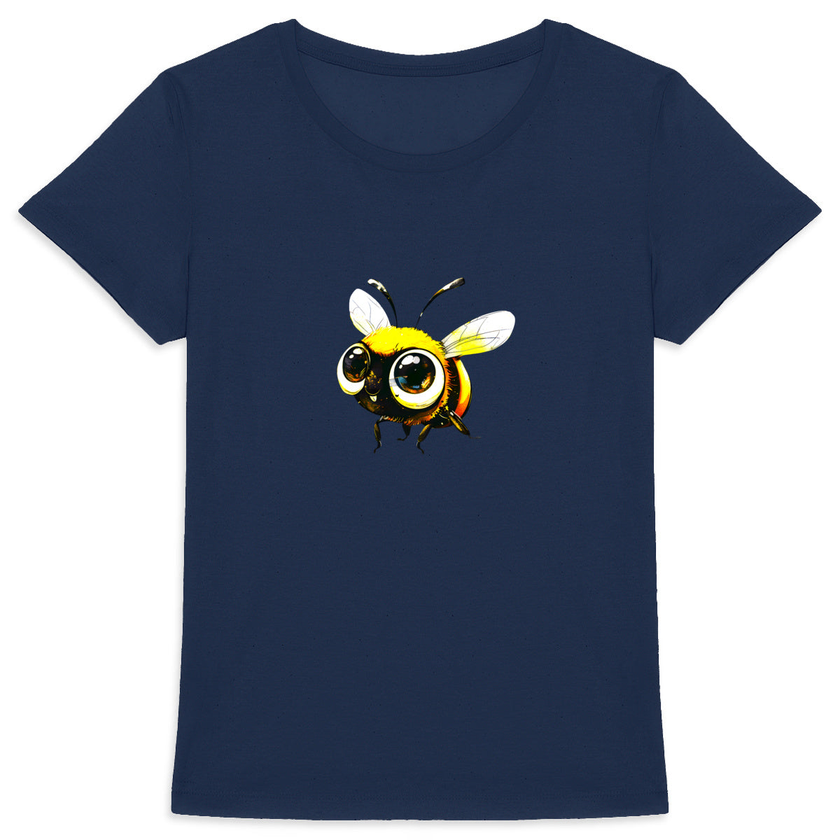 Cute Bee 2 Front T-shirt Femme à Col Rond