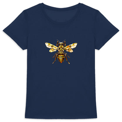 Bee Bolted 2 Front T-shirt Femme à Col Rond