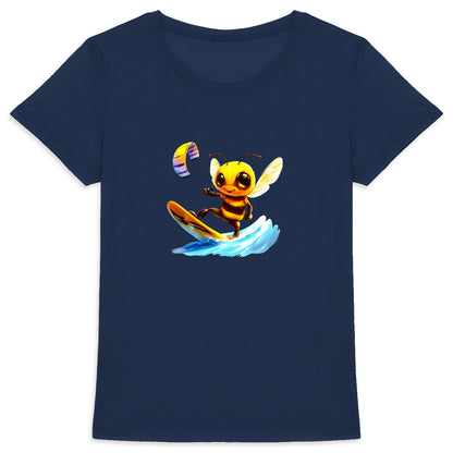 Kitesurfing Bee Front T-shirt Homme à Col Rond