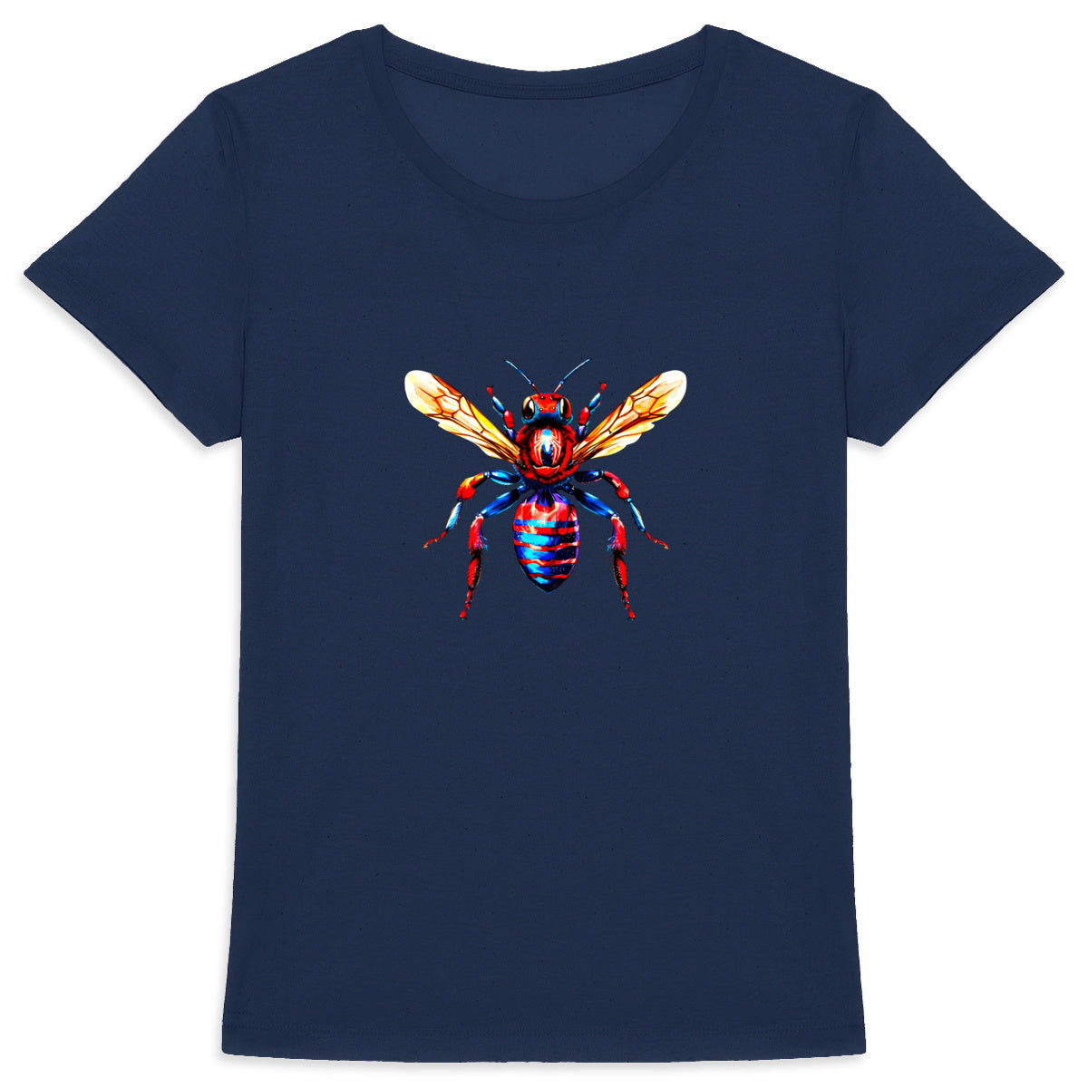 Spider Man Bee Front T-shirt Femme à Col Rond