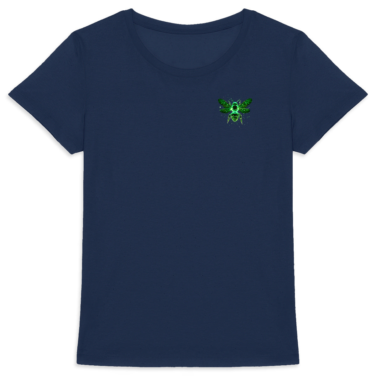 Celestial Green Bee 1 Logo T-shirt Femme à Col Rond