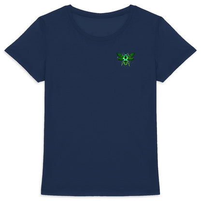 Celestial Green Bee 1 Logo T-shirt Femme à Col Rond