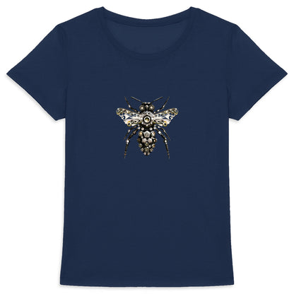 Bee Bolted 6 Front T-shirt Femme à Col Rond 