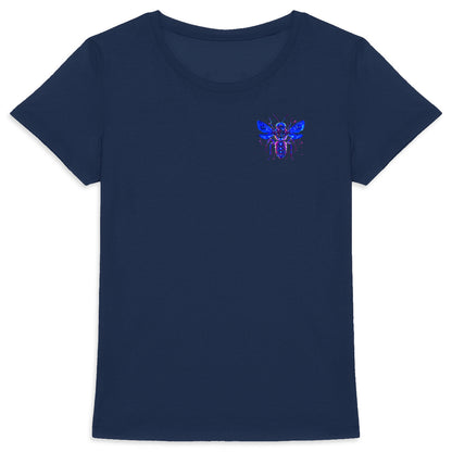 Eletronic Chip Blue Bee 1 Logo T-shirt Femme à Col Rond