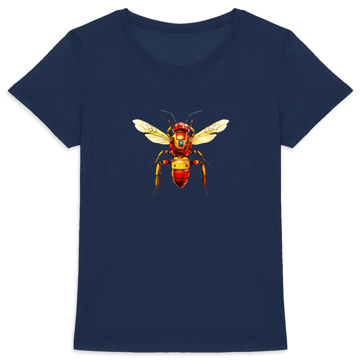 Iron Man Bee Front T-shirt Femme à Col Rond