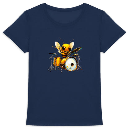 Battery Bee 2 Front T-shirt Femme à Col Rond