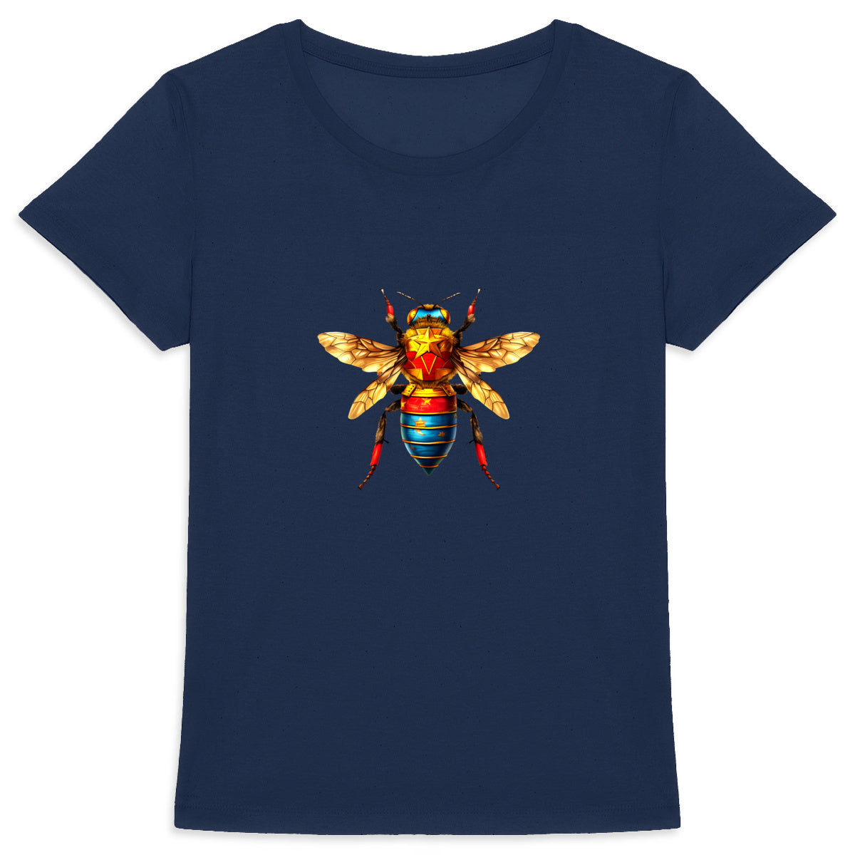 Wonder Woman Bee Front T-shirt Femme à Col Rond