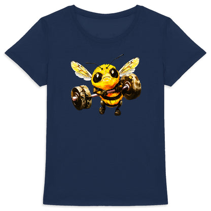 Bodybuild Bee 1 Front T-shirt Femme à Col Rond