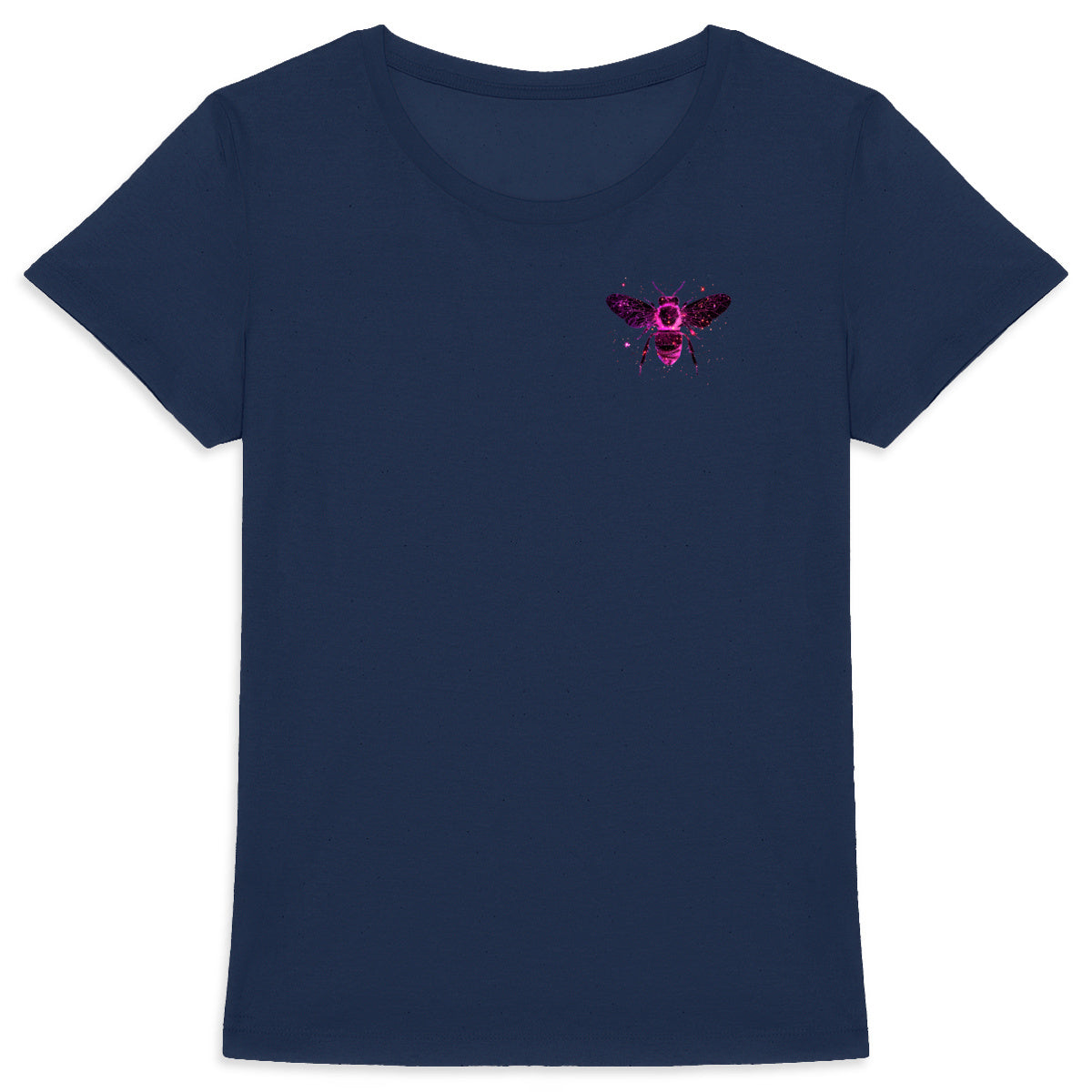 Celestial Purple Bee 1 Logo T-shirt Femme à Col Rond