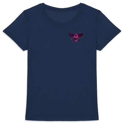 Celestial Purple Bee 1 Logo T-shirt Femme à Col Rond