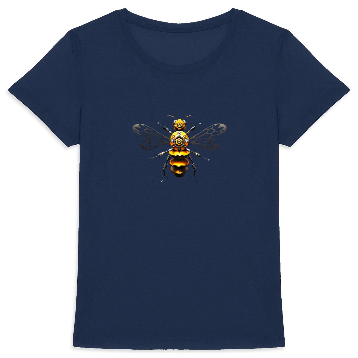 Bee Bolted 4 Front T-shirt Femme à Col Rond 