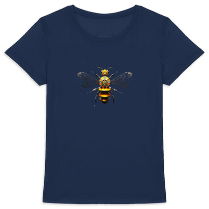 Bee Bolted 4 Front T-shirt Femme à Col Rond 