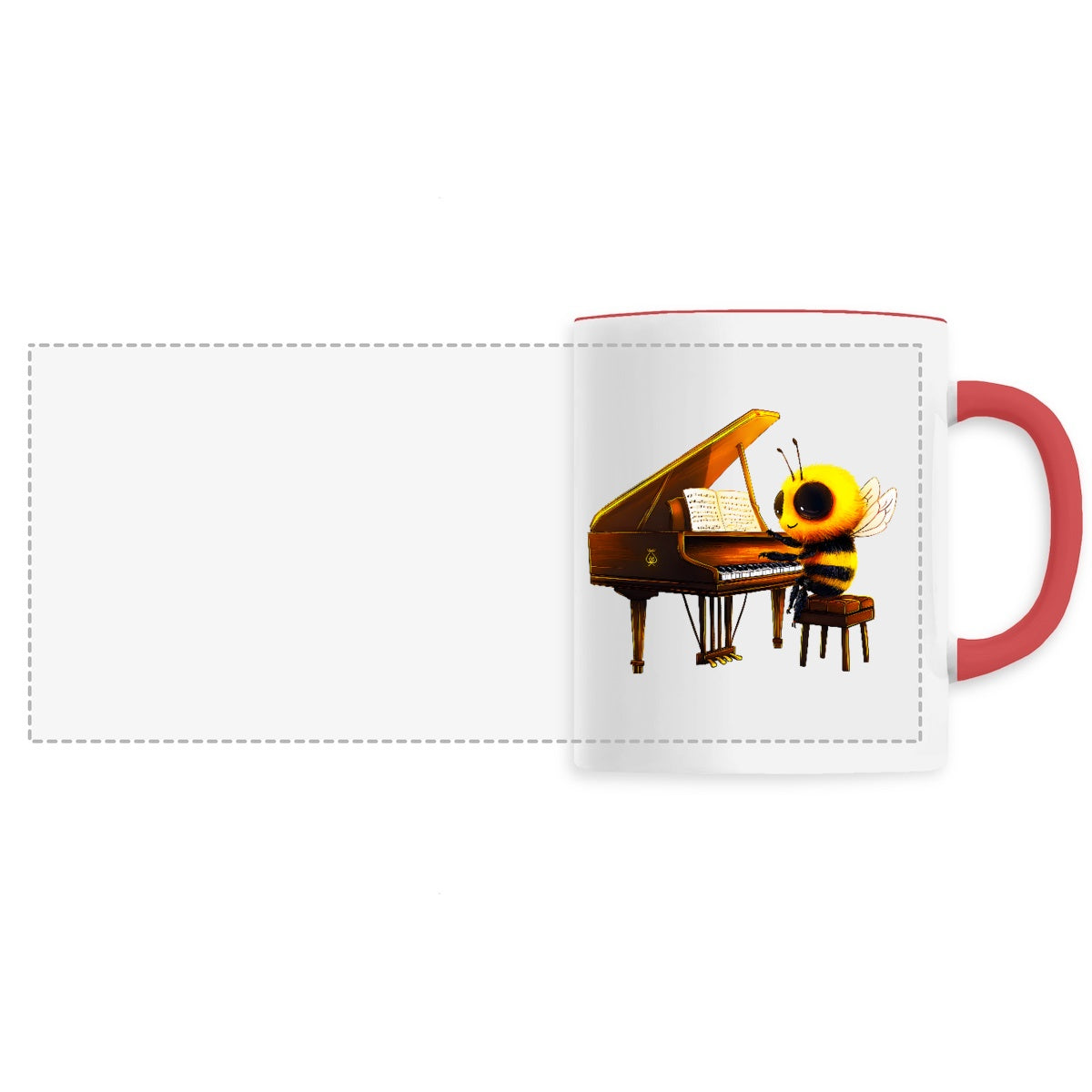 Piano Bee 1 Mug Céramique