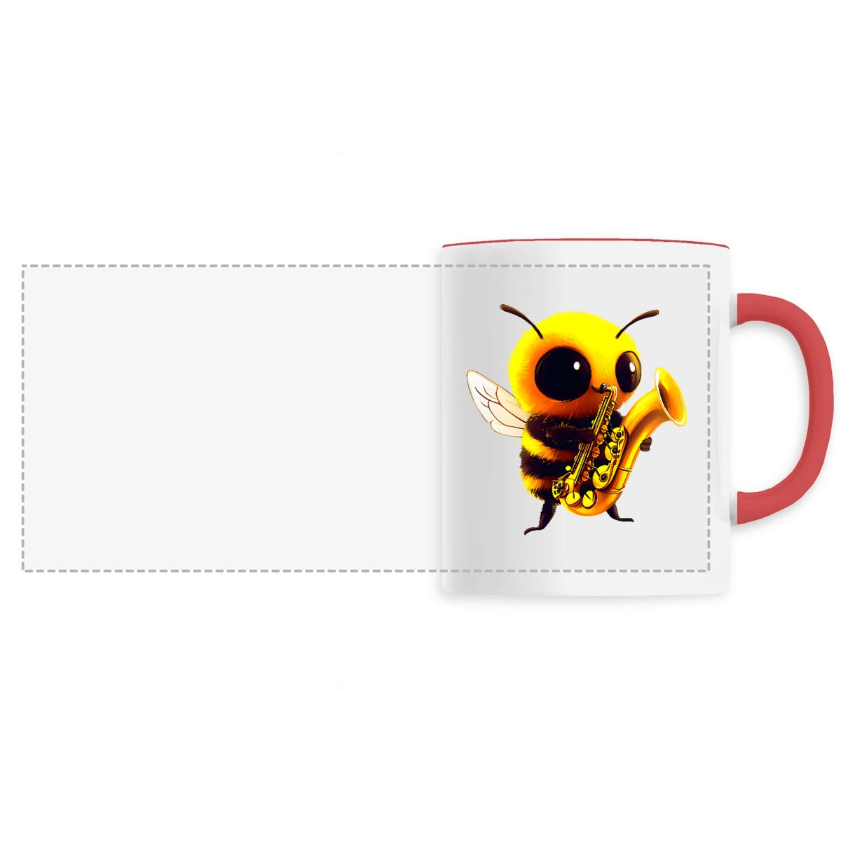 Saxophone Bee 1 Mug Céramique