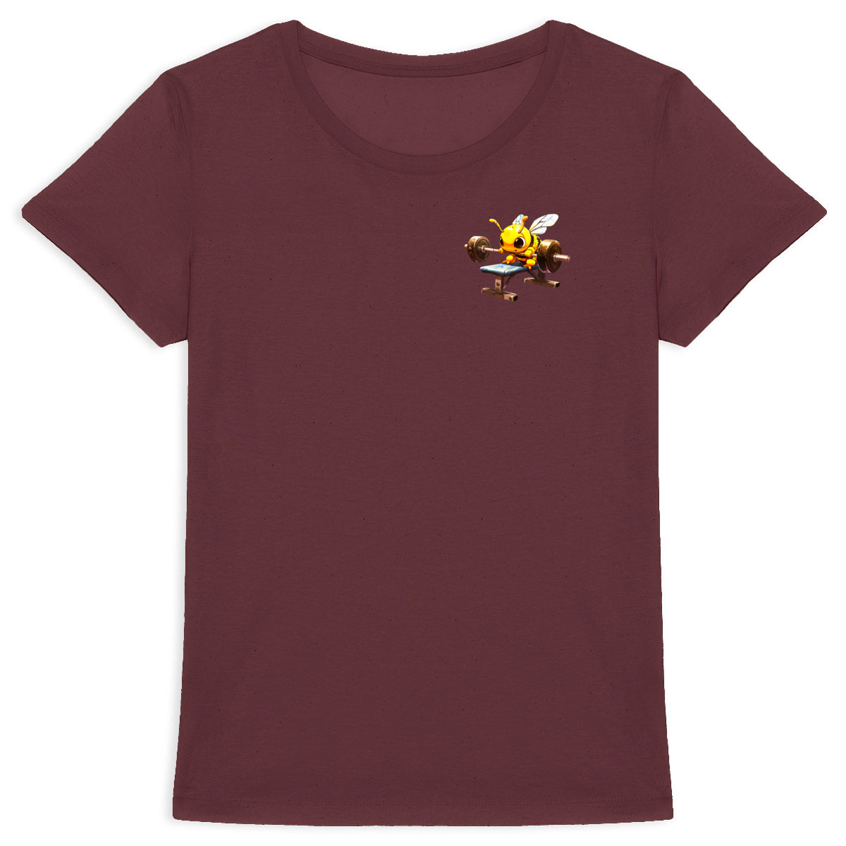 Bodybuild Bee 3 Logo T-shirt Femme à Col Rond