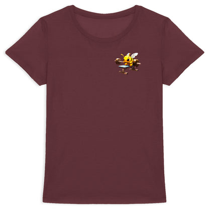 Bodybuild Bee 3 Logo T-shirt Femme à Col Rond