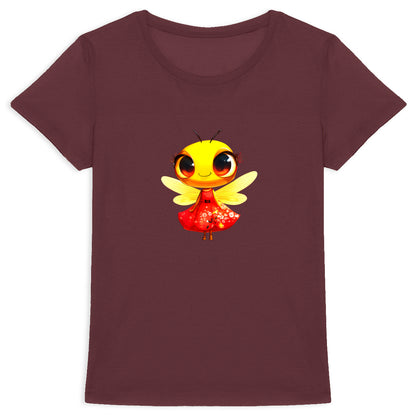 Dressed Up Bee 3 Front T-shirt Femme à Col Rond