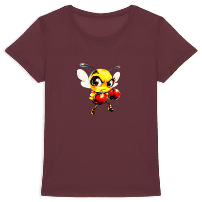 Boxing Bee 1 Front T-shirt Femme à Col Rond