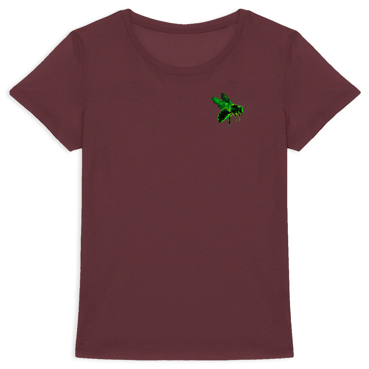 Celestial Green Bee 2 Logo T-shirt Femme à Col Rond