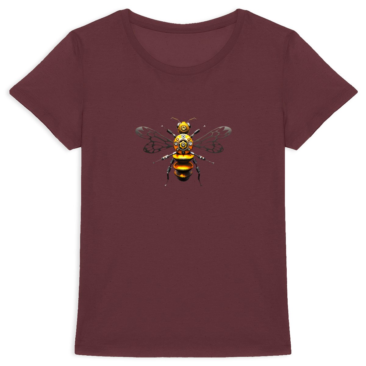 Bee Bolted 4 Front T-shirt Femme à Col Rond 