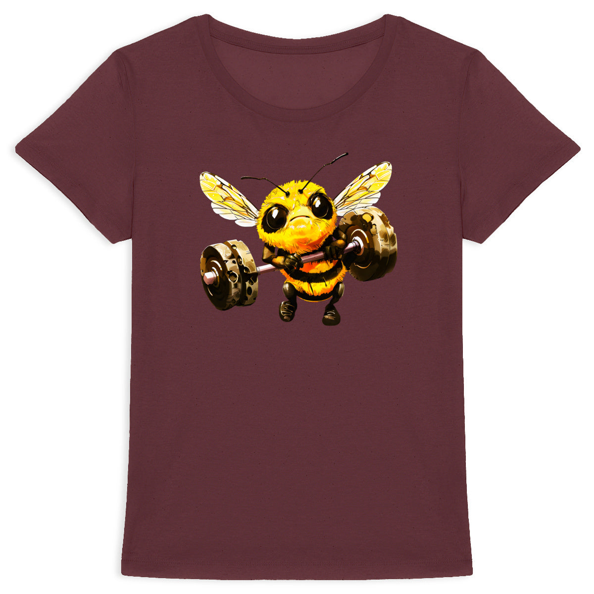 Bodybuild Bee 1 Front T-shirt Femme à Col Rond