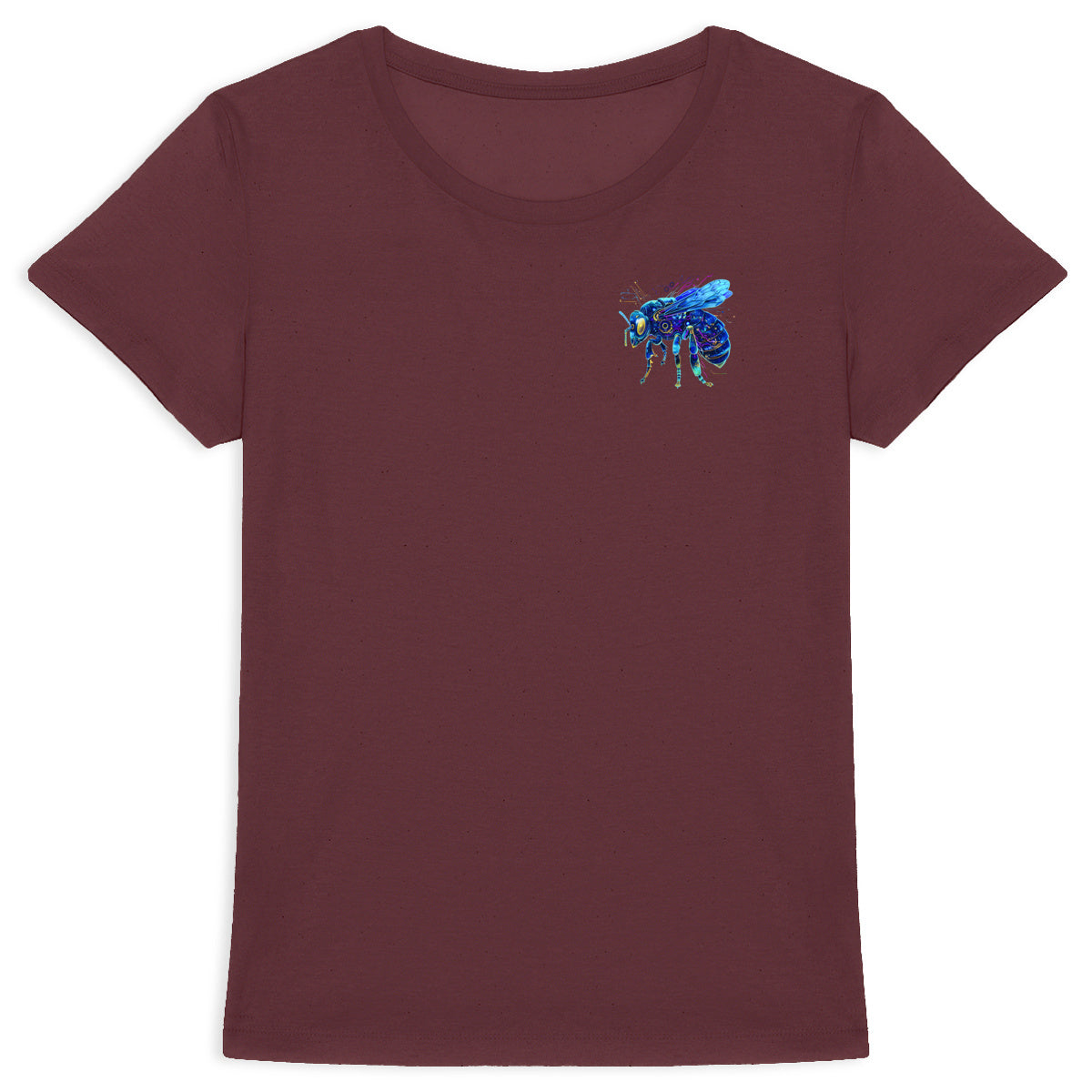 Eletronic Chip Blue Bee 2 Logo T-shirt Femme à Col Rond