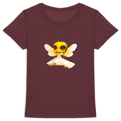 Dressed Up Bee 1 Front T-shirt Femme à Col Rond