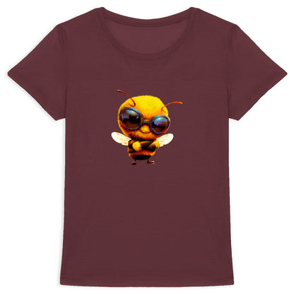 Cool Bee 2 Front T-shirt Femme à Col Rond