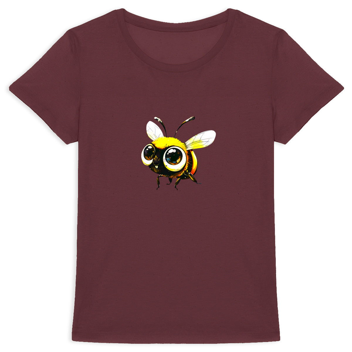 Cute Bee 2 Front T-shirt Femme à Col Rond